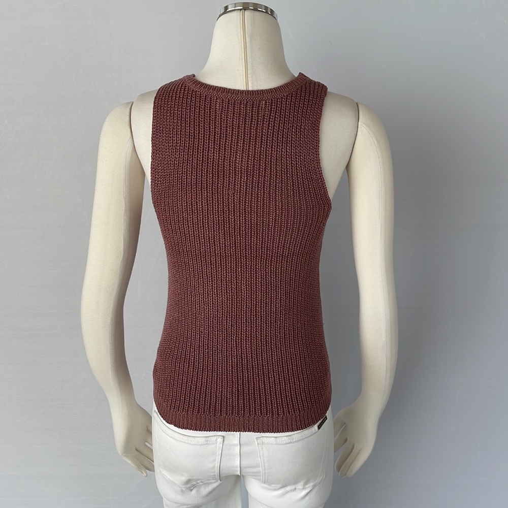 NWOT Love Tree Knit Tank Lace up Small - Picture 9 of 10